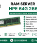 رم سرور اچ‌پی ۶۴ گیگابایت DDR4 با فرکانس ۲۶۶۶ مگاهرتز